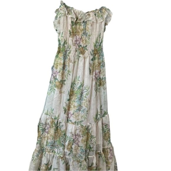 ✨Floral Ruffle Hem Large Hemline Cami Maxi Dress✨ - Picture 7 of 10